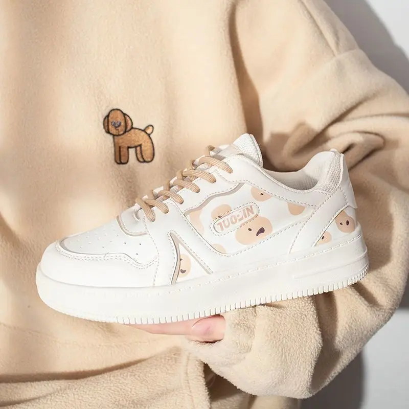 

Women Sports Kawaii Shoes Sneakers Platform White Anime Spring Tennis Lolita Flat Vulcanize Running Korean Rubber Sole Trainers