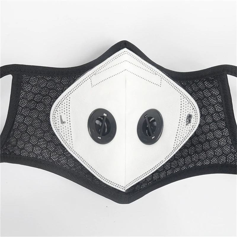 5 слойная фильтрующая маска для лица моющаяся рта с дыхательным активированным