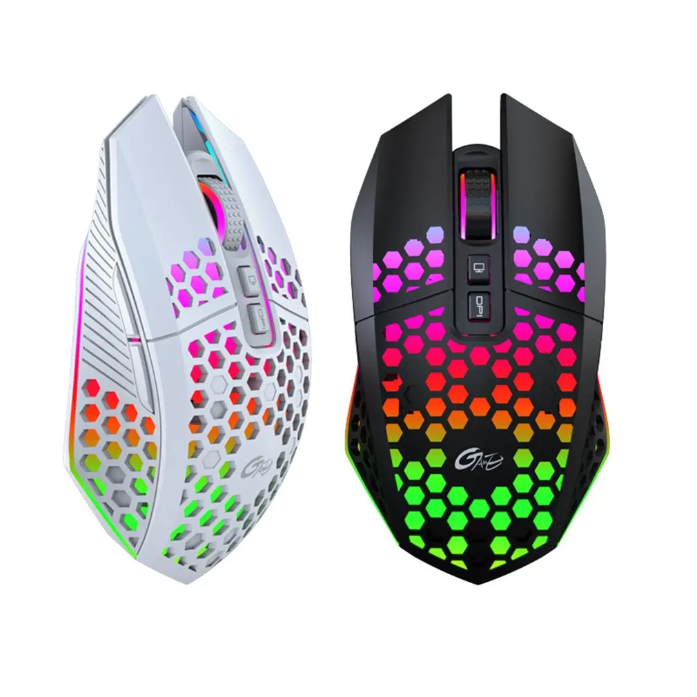

Gaming Mouse Hollow Design Light Sound Operation Silent Buttons Unique Creativity Hide Desktop Gaming Mouse