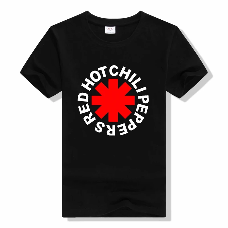 Повседневная Популярная футболка с коротким рукавом RHCP модная мужская логотипом