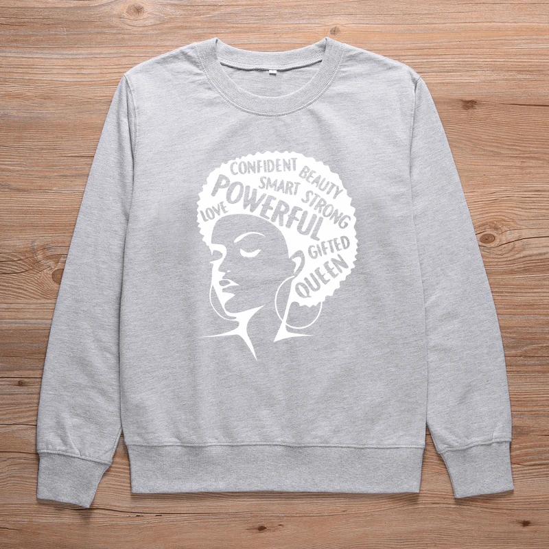 ONSEME афро леди Графический свитер женский наряд христианский Crewneck Толстовка Унисекс уличные пуловеры Толстовка спортивный костюм
