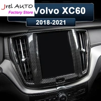 jrel for volvo xc60 2018 2019 2020 2021 abs car gps navigation panel cover decoration trim sticker interior accessories