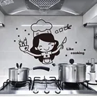 Кухонная утварь, украшение, аниме Рисунок, наклейки на стену, кавайные декоративные обои, художественные принты, плакат, кухонные принадлежности