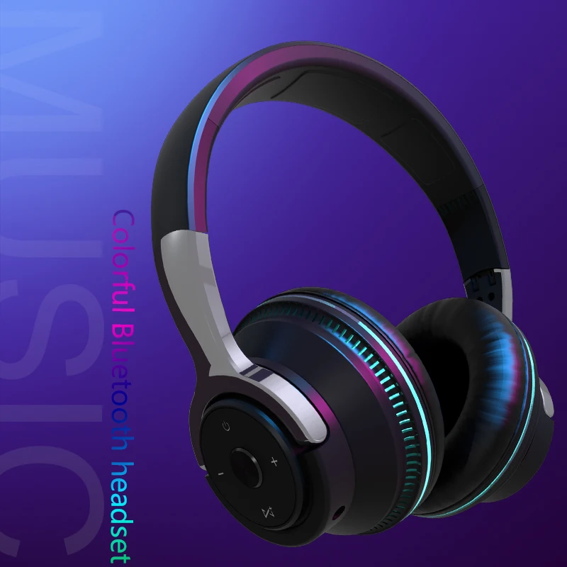 

Беспроводные наушники H2 Bluetooth-совместимая стереогарнитура аудио Mp3 регулируемые наушники с микрофоном Hi-Fi стерео для музыки