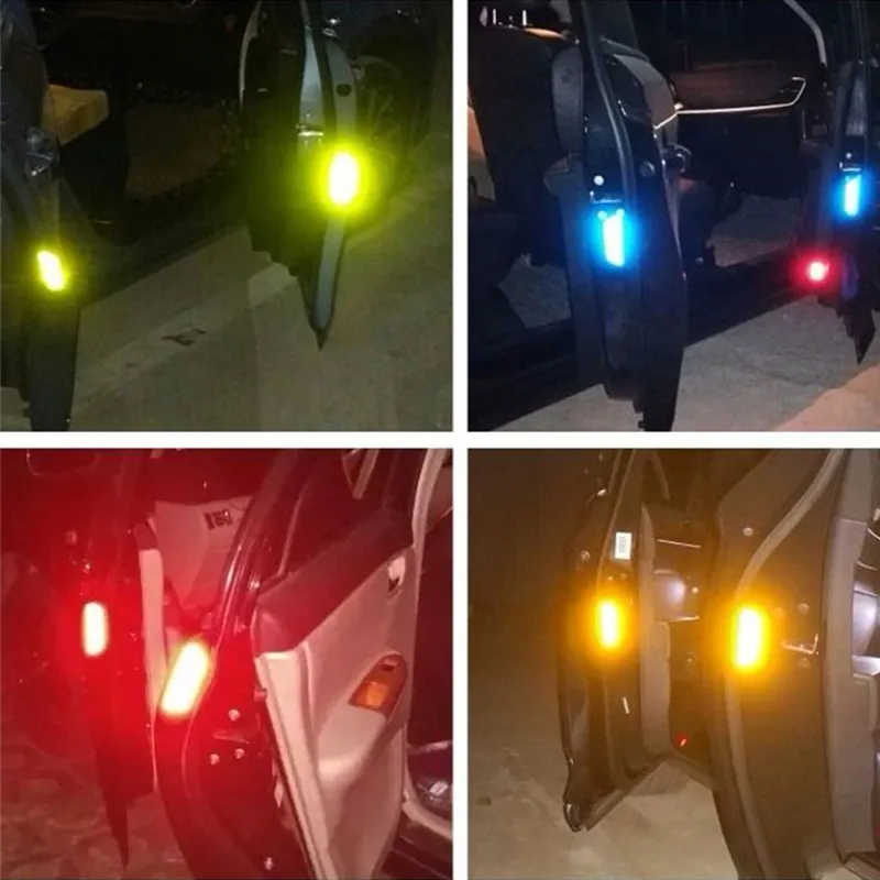 4 шт./компл. Автомобильная открытая светоотражающая лента Предупреждение