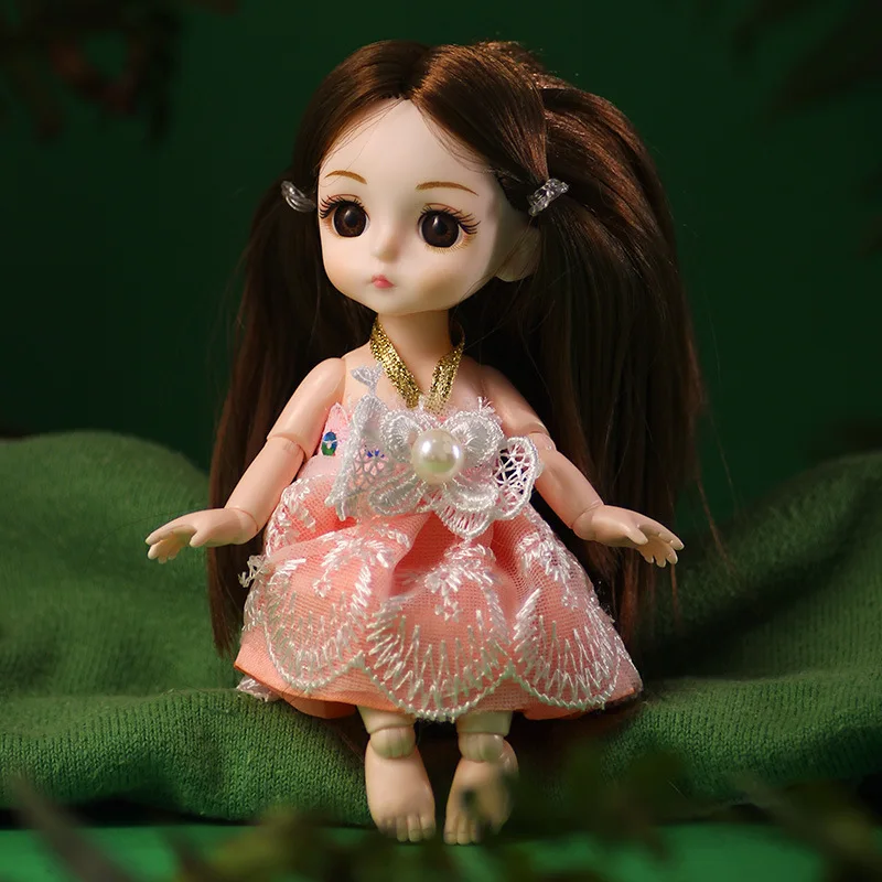 Реалистичная 13 подвижная шарнирная кукла игрушки для детей 16 см BJD милая детская