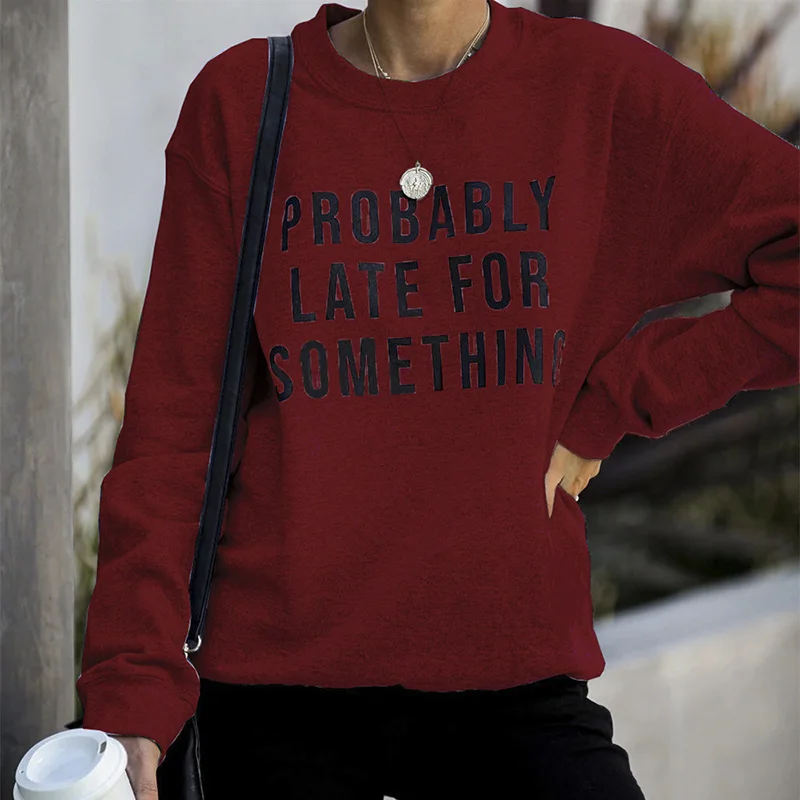 

Womens Letters FRIENDS Print Long Sleeve Hoodie Sweatshirt Ladies Slouch Pullovers Jumpers Tops Plus Size 5XL Loose Clothes