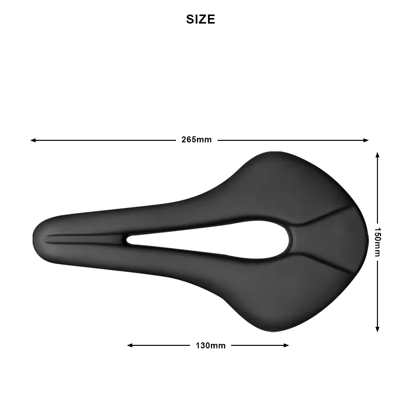 Ultralight Bicycle Saddle Hollow One-Piece PU Leather Racing Shockproof Front Seat Mat For Men Women Cycling MTB Bike Cushion | Спорт и