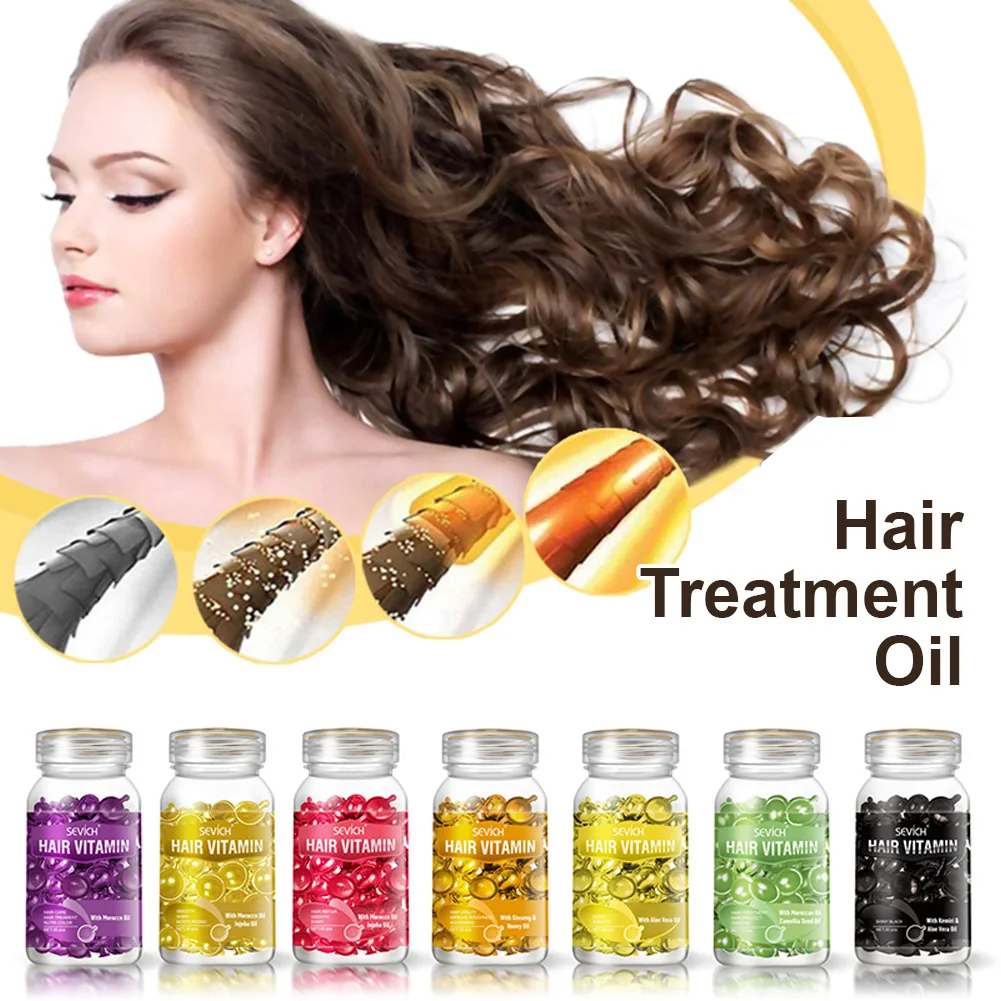 

30pcs Mix Hair Vitamin Capsule Hair Treatment Oil Repair Damaged Smooth Hair Care Serum Nourishing Hair Keratin Complex Care Oil