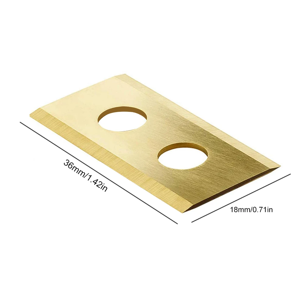 

30 Pcs/set Double Hole Lawn Mower Blade Gold 60 Screws Suitable For Worx Landroid Intelligent Robot Lawn Robot Blade 36X18X0.9mm