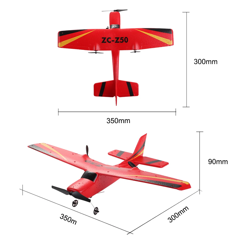 Z50 Cessna RC самолет 2 4G Gyro RTF 2CH EPP пенопластовый с дистанционным управлением 350 мм