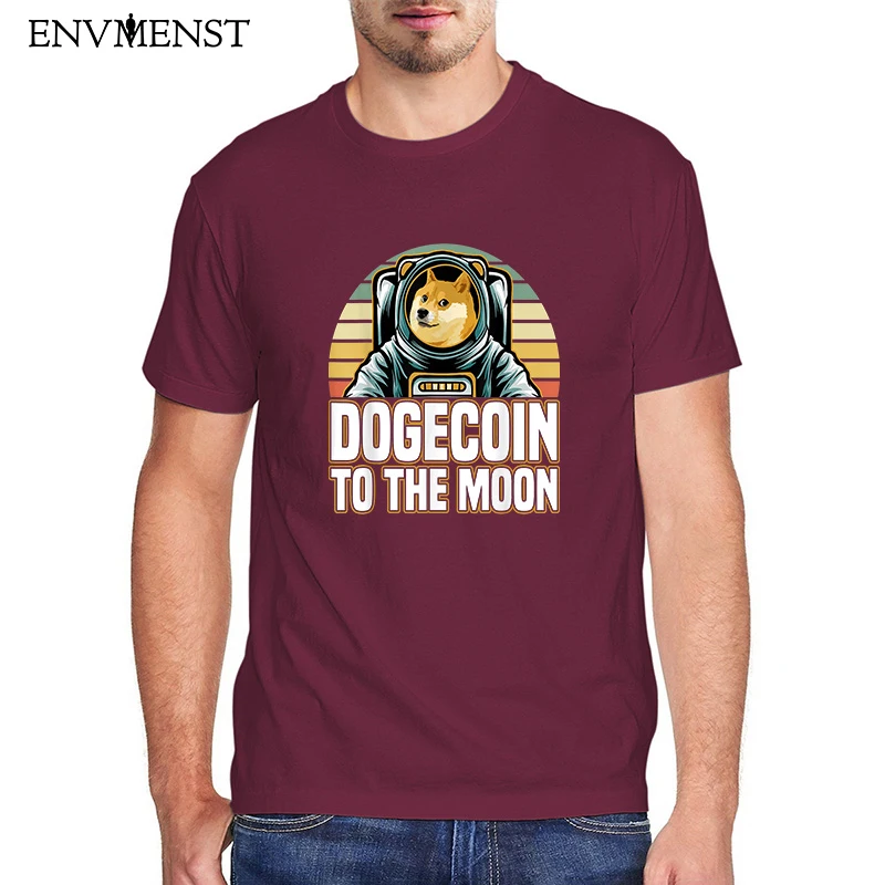 

Funny tshirt HODL Dogecoin To The Moon Crypto Meme Men HODL Shirts cotton short blouses mens tees tops oversized street wear 3xl