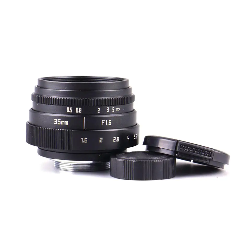 Мини-объектив Newyi с большой диафрагмой 35 мм F1.6 для Sony E mount A6000 | Электроника