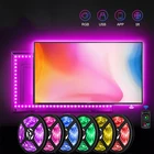 Bluetooth Светодиодная лента USB TV RGB лента Led TV лента 5050 полоса 5 в светодиодные лампы TV USB WIFI 1 м 2 м 3 м 4 м 5 м подсветка ТВ экран для рабочего стола