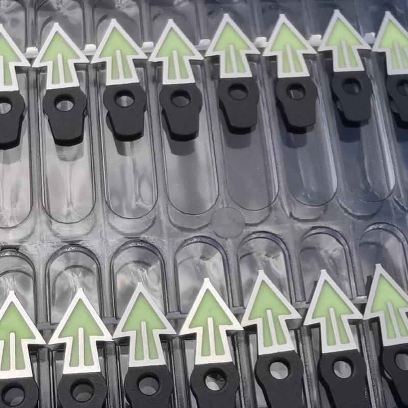 Heimdallr Watch Part Stainless Steel Tuna Watch Hand Green Luminous Suitable For NH35/36 Automatic Movement