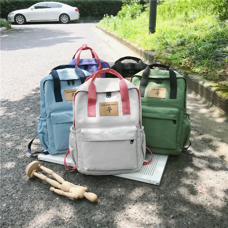 Backpack Laptop Bag Women mochila para adolescentes school bags New Korean Style nylon women Backpack Large Capacity