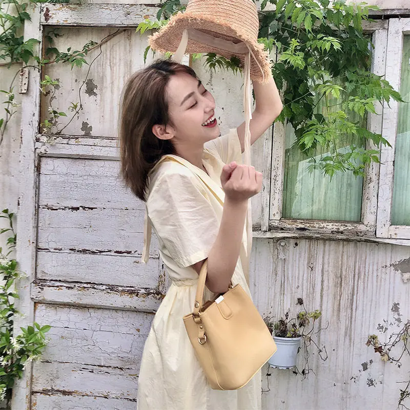 

Bags for women 2021 handbag high-quality shoulder messenger small bag Korean version of the wild bucket bag Crossbody female
