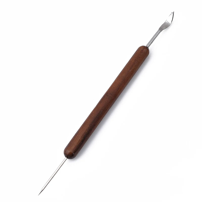 6-Piece Set Sharp Clay Sculpting Wax Carving Pottery Tools with Wood Handles - Ceramic Pottery Clay Sculpture Shapers image 4