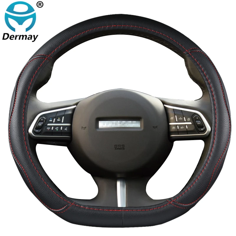 

for Haval F7 F7X F5 PU Leather Car Steering Wheel Cover D Shape Auto Accessories interior Fast Shipping
