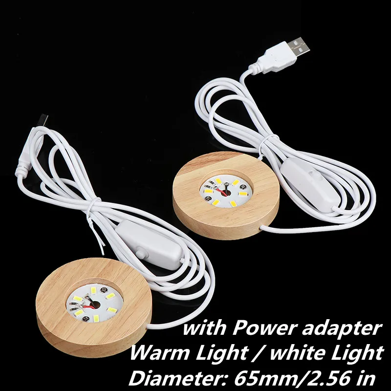 Деревянная светодиодная основа для дисплея деревянный ночник с декоративным
