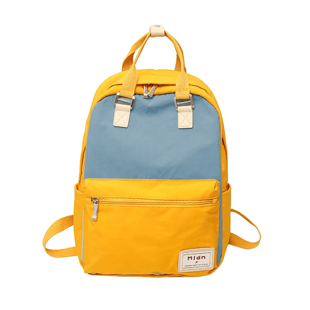 Модные женские Лоскутные водонепроницаемые вместительные студенческие рюкзаки