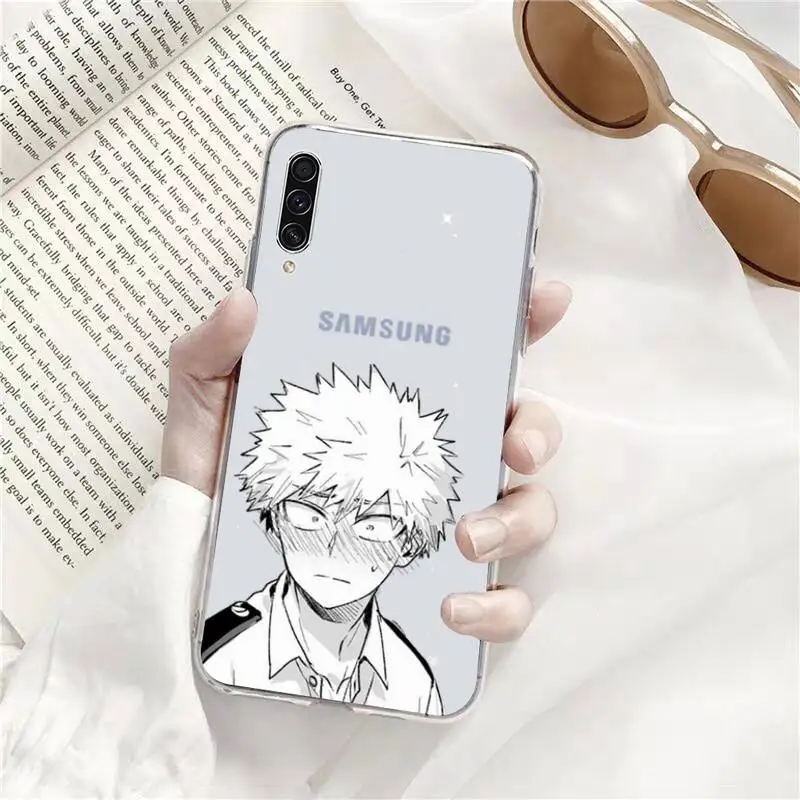 

Anime My Hero Academia Phone Case Transparent For Samsung Galaxy A71 A21s S8 S9 S10 plus note 20 ultra