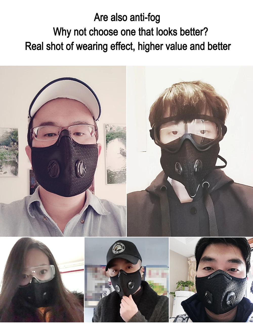 Мотоциклетная маска для лица FORYOUWEWO противотуманная Балаклава пылезащитная