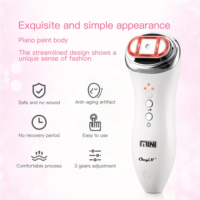 Koop Mini Hifu Facial Machine Ultrasone Gezicht Lifting Aanscherping Anti Aging Rimpels Toning Huidverjonging Schoonheid Apparaat Stimulator