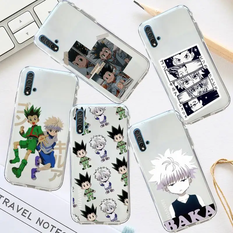 

hunter x hunter anime Phone Case Transparent for Huawei honor P mate Y 20 30 40 10 8 5 6 7 9 i x c pro lite prime smart