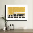 Картина маслом на холсте с абстрактным изображением верховой езды