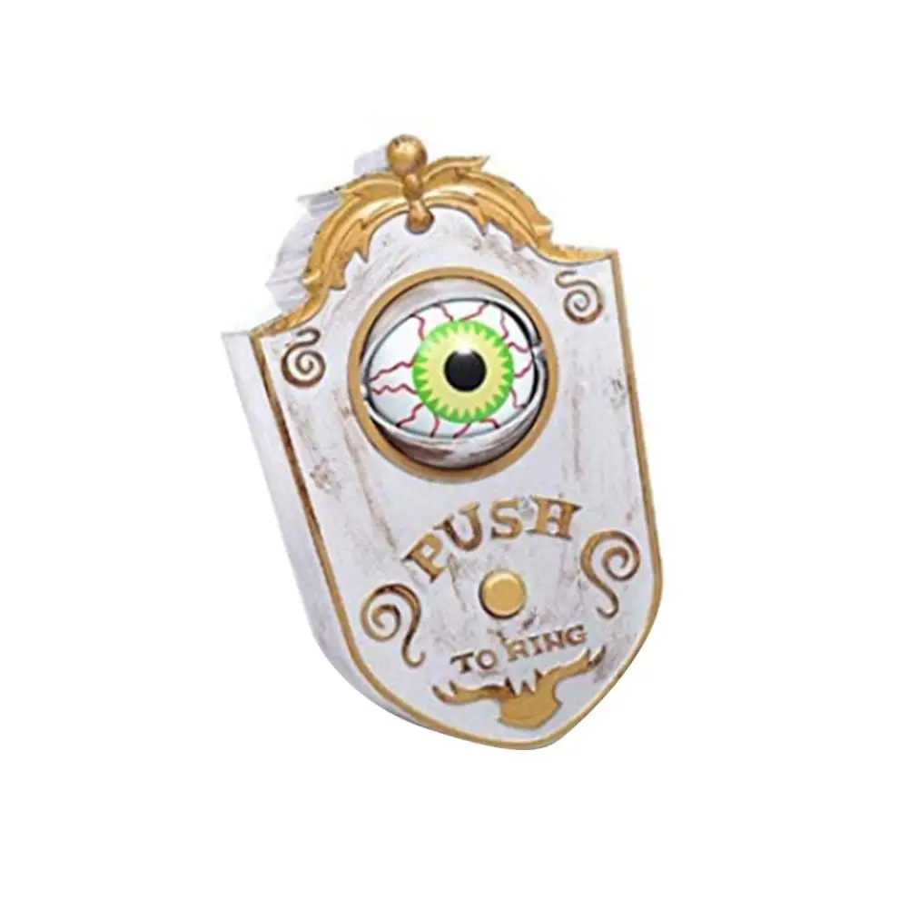 Хэллоуин дверной звонок глаза открытые нажимает жуткие Глазные яблоки съемный