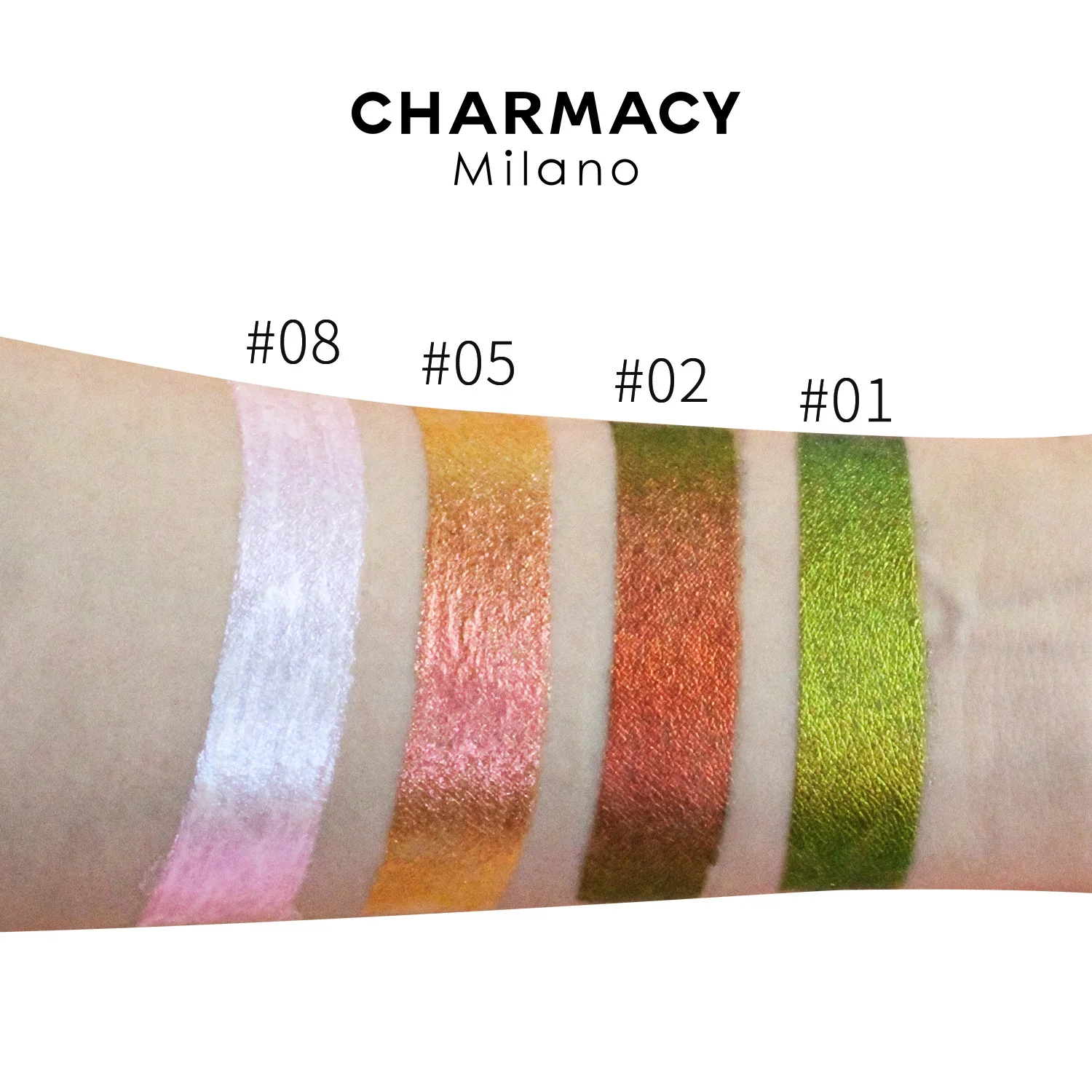 Тени для век жидкие хамелеоновые блестящие 4 шт. |