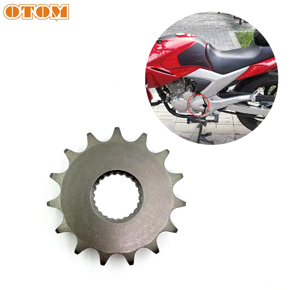 

Стальная передняя Звездочка для мотоцикла OTOM 428-15T, передача передач для YAMAHA Sky Sword, аксессуары для мотокросса, велосипеда-внедорожника
