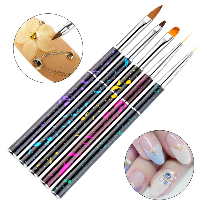 1 шт. акриловая кисть для рисования с ручкой-вкладышем разных размеров