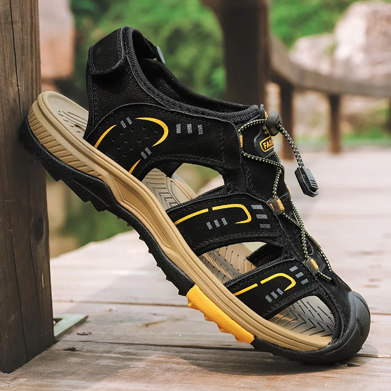 

sneakers sandles fashion slip casual on shoes sandale 2020 sandalias zapatillas sandalia mesh blade Casual man Men comfortable