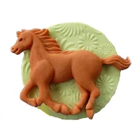horse animal fondant silicone mold cake chocolate decoration tool mould junma