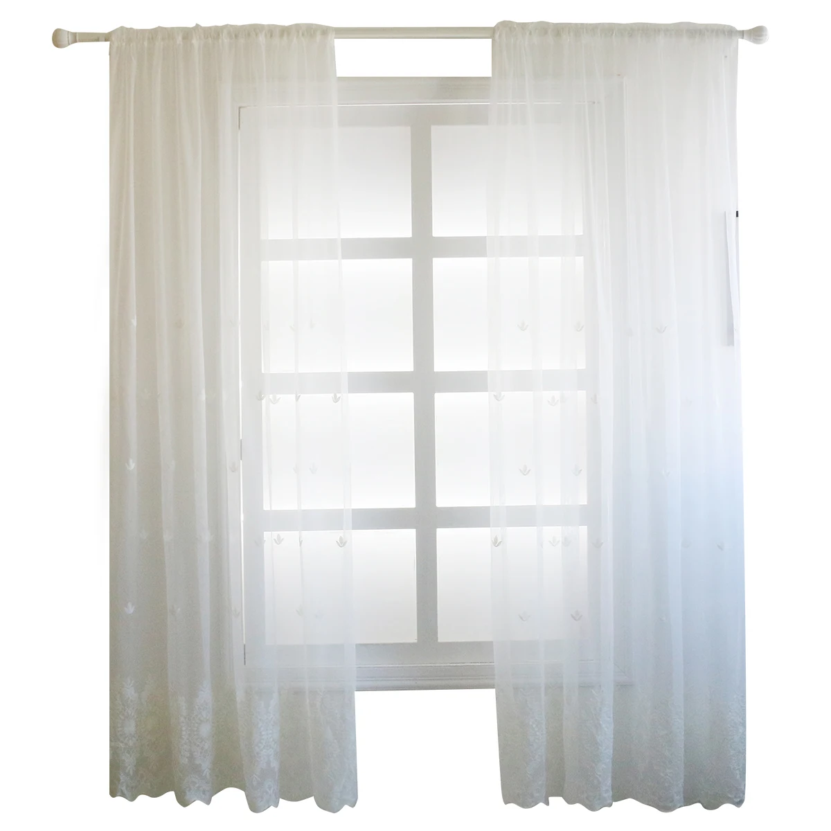 Новинка Современные Геометрические белые тюлевые шторы с вышивкой для гостиной