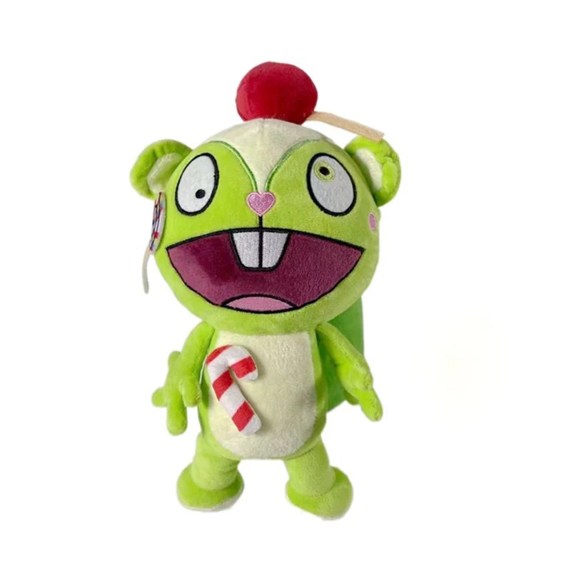 Mu&ntilde;ecas de peluche Kawaii de Happy Tree Friends para ni&ntilde;os, juguetes de peluche de dibujos animados de 28cm, almohada suave con flecos para decoraci&oacute;n de habitaci&oacute;n-4