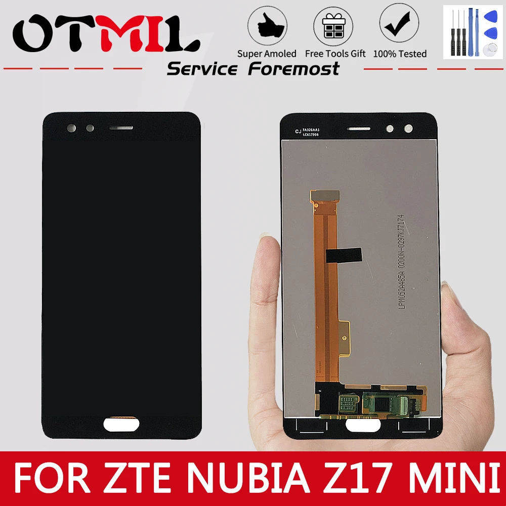 ЖК-дисплей 5 2 дюйма для ZTE Nubia Z17 mini S NX589J NX589H сенсорный экран с цифровым