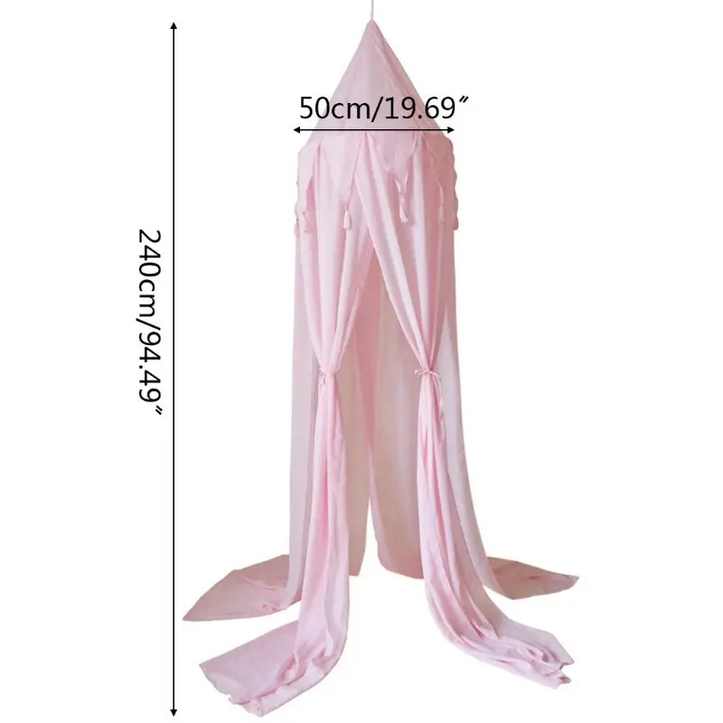 

Kids Bed Canopy Hanging Mosquito Mesh for Baby Crib Nook Castle Game Tent Nursery Play Room Decor