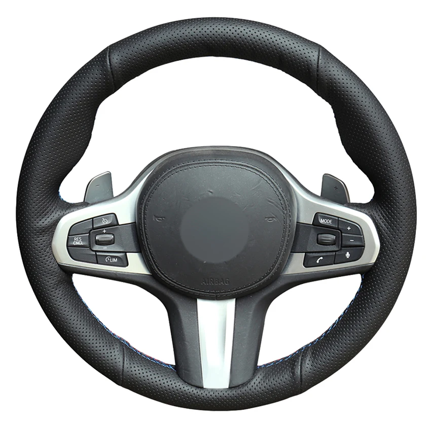 

Черный чехол из натуральной кожи для BMW M Sport G30 G31 G32 G20 G21 G11 G12 G14 G15 G16 X3 G01 X4 G02 X5G05