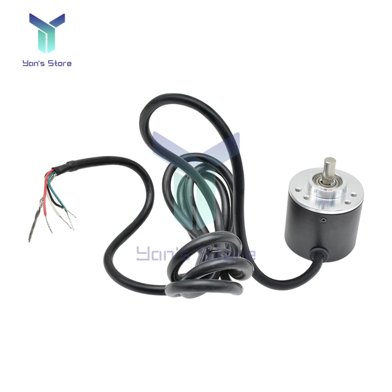 

DC 5-24V 360/600 P / R Photoelectric Incremental Rotary Encoder AB Two Phases 6mm Shaft For Game Steering Wheel