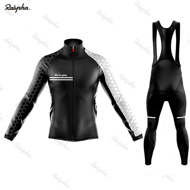 

Ralvpha Pro team long sleeve Cycling Jersey pants Set Cycling Clothing Suits Road Bike Jerseys Bicycle Clothes cycling kit mens
