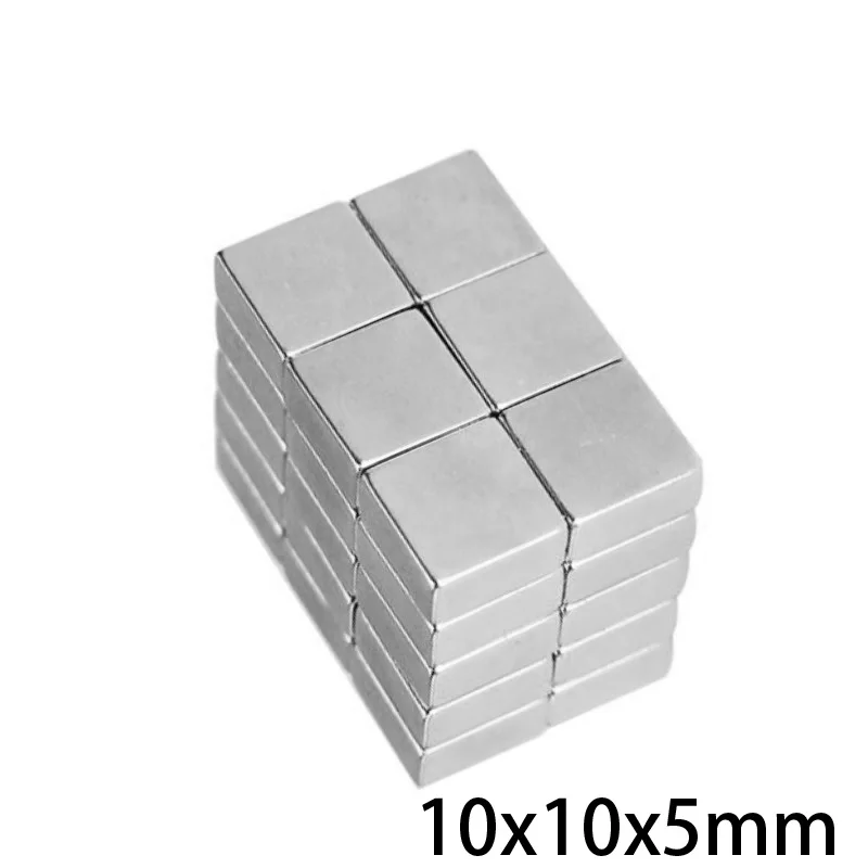 10/20/30/50/100/200pcs 10x10x5 мм редкоземельный магнит неодимовый 10*10*5 мощный магнитный