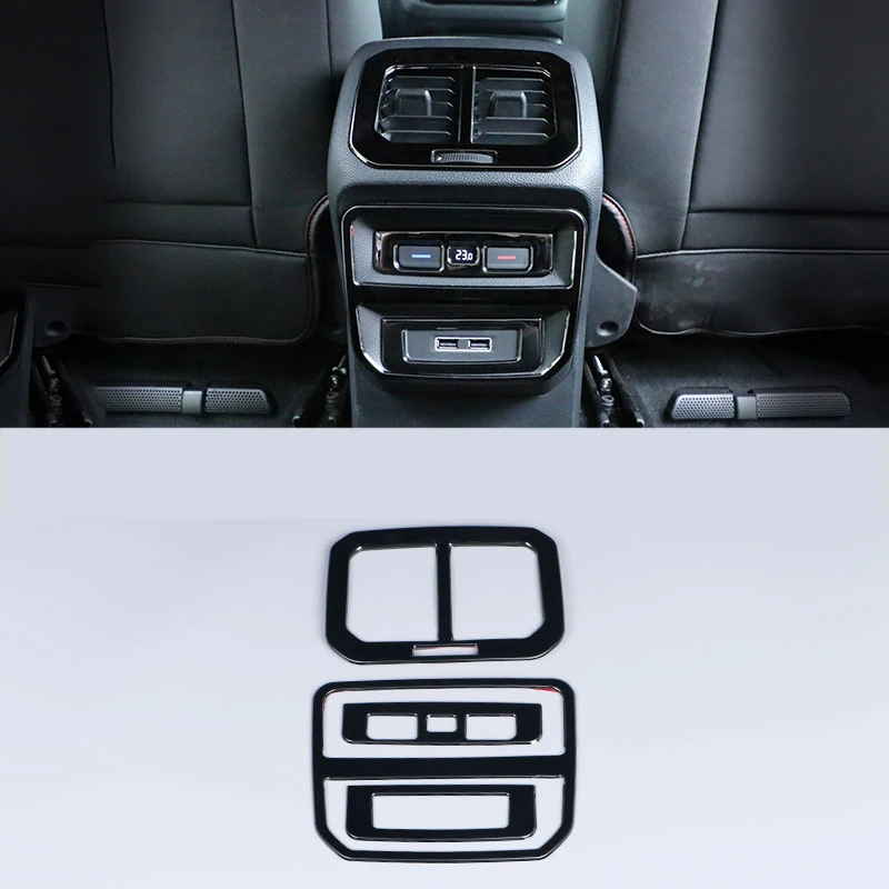 Lsrtw2017 Abs Автомобильный задний подлокотник вентиляционная отделка для Volkswagen Tiguan