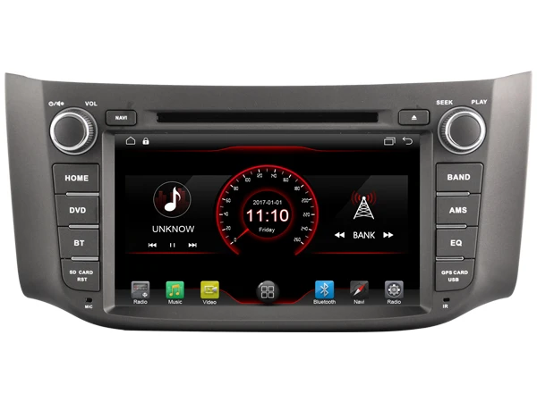 NaweiGe 8 дюймовый Android четырехъядерный Процессор MTK 9 1 2 + 16 ГБ Автомобильный dvd плеер