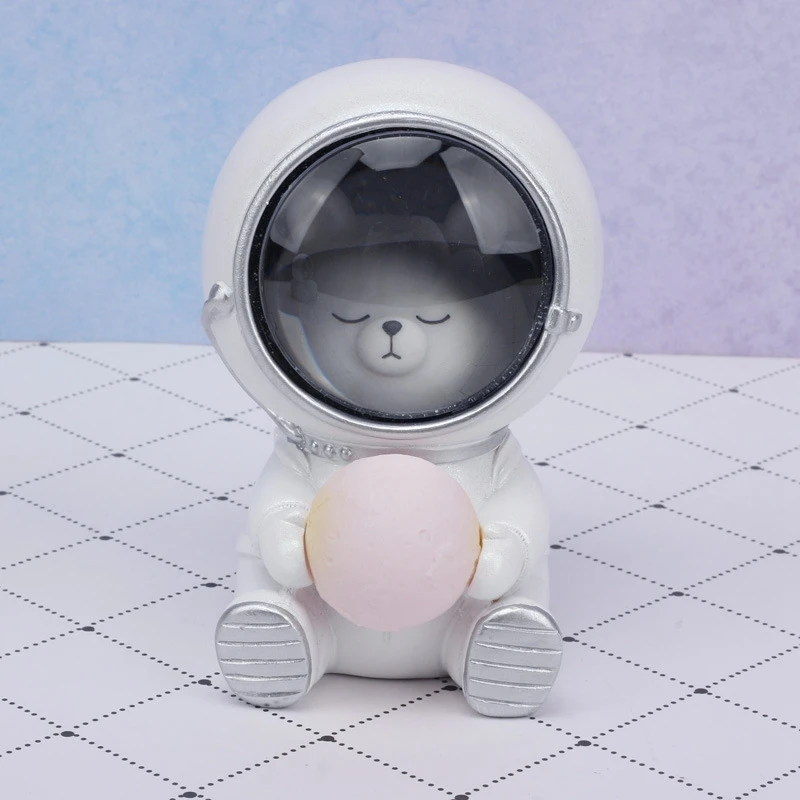 Cat LED Night Light Astronaut Moon Lamp Decor Bedroom Baby Room Bedside Birthday Christmas Gifts for Kids Children | Освещение