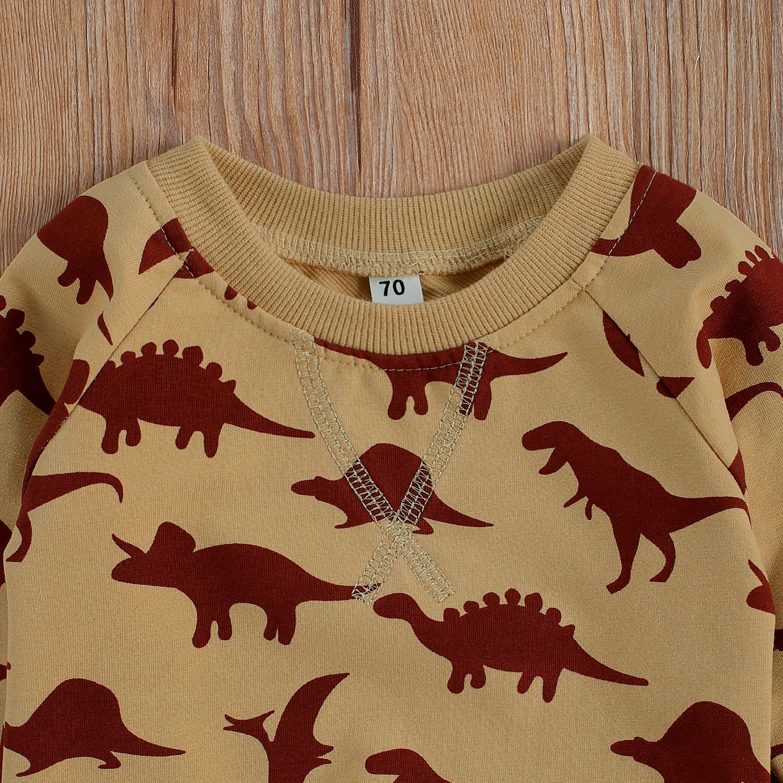 

0-3Y Casual Baby Boy Clothing Cartoon Dinosaur Print Long Sleeve Top Sweatshirt+Long Pants Autumn Outfits Set