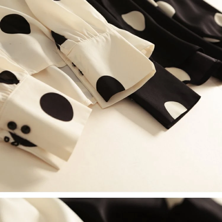 

women's Female blouse Dot Fashion Loose dot Tops Shirts