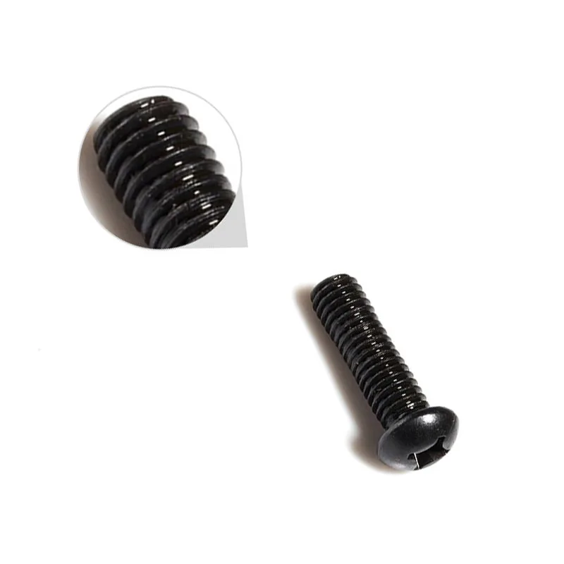 10/100 шт Черный 304 Нержавеющая сталь самонарезающие винты с круглой лотка Филлипс